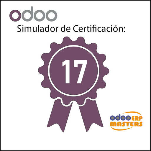 Simulador - Certificación Odoo Versión 17 (50 Preguntas en Inglés)